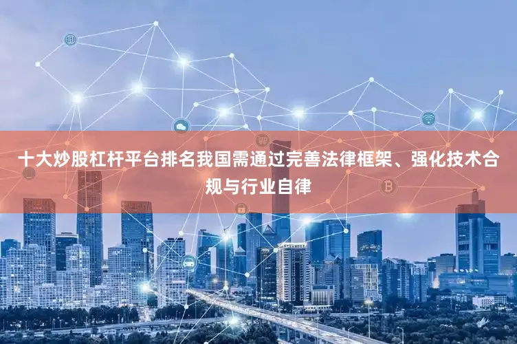 十大炒股杠杆平台排名我国需通过完善法律框架、强化技术合规与行业自律